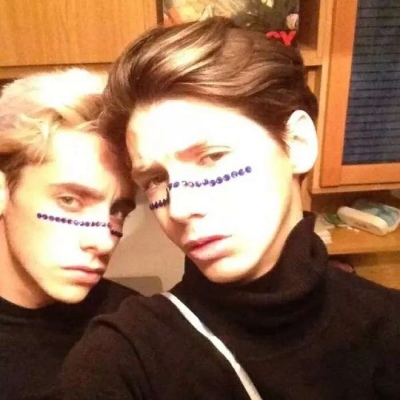 European and American male head ins style avatar