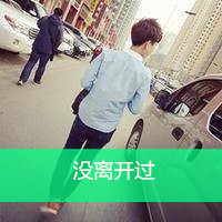 QQ avatar boy's back with words