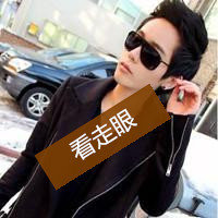 Good-looking boy wearing glasses, handsome QQ avatar with words picture