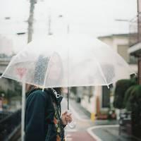 伤感雨中打伞女生丧头像图片