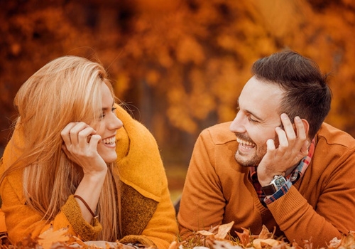 Pictures of beautiful lovers moving toward sweetness