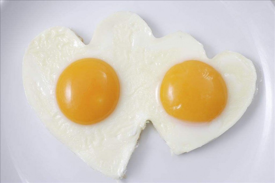Happy Breakfast Heart Shaped Egg Picture