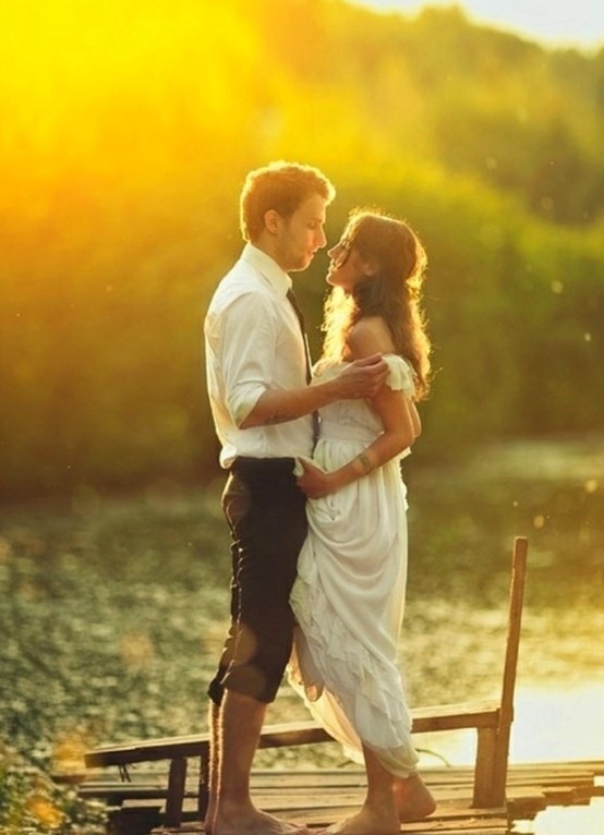 Infinite love, beautiful and warm pictures of loving couple