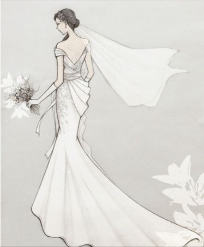 flower wedding veil