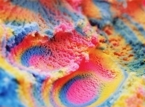 Sincerely weave the beauty of love, beautiful pictures of colorful ice cream