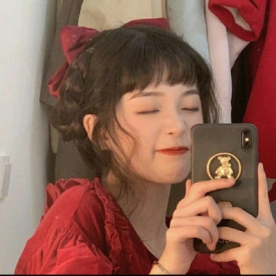 2021 red WeChat avatar girl pictures