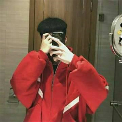 Boy's avatar picture with mobile phone covering his face