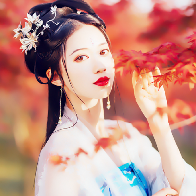 Elegant and quiet ancient style beauty avatar