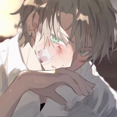 High-definition cool and sad WeChat anime avatar boy pictures