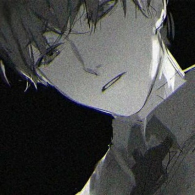 High definition dark and super sad boy anime avatar picture