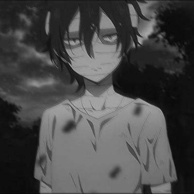 High definition dark and super sad boy anime avatar picture