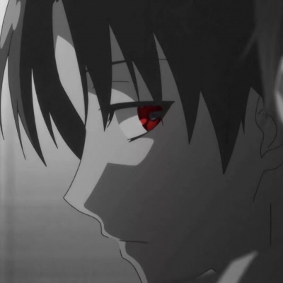 High definition dark and super sad boy anime avatar picture