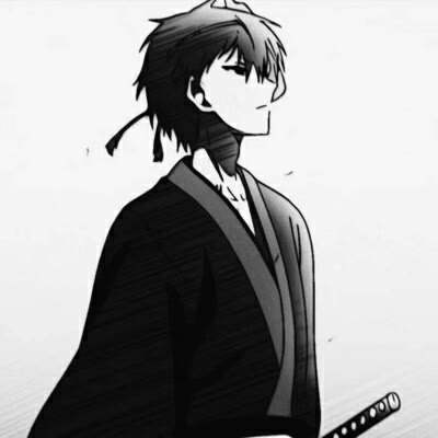 Cool black and white handsome anime avatar male pictures