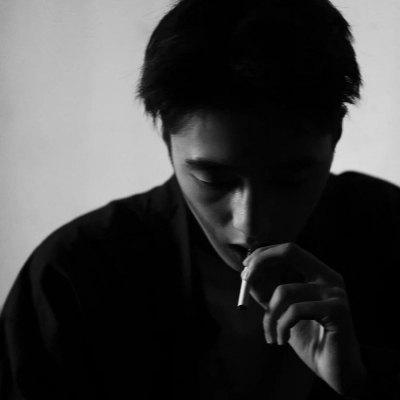 High-resolution pictures of handsome, domineering, cold and lonely men smoking