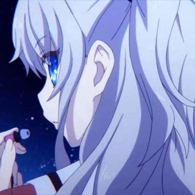 HD fresh avatar pictures female anime blue color