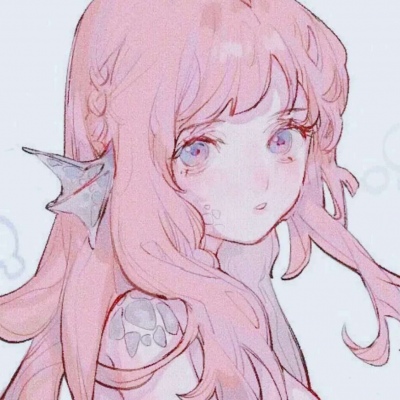 Comic avatar female fairy pink beautiful girl picture