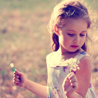 Beautiful European and American beautiful and cute little girl avatar pictures