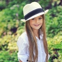 Beautiful European and American beautiful and cute little girl avatar pictures