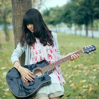 Fresh and artistic pictures of girls playing guitar