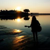 Fresh and artistic pictures of girls playing guitar