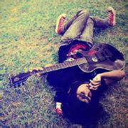 Fresh and artistic pictures of girls playing guitar