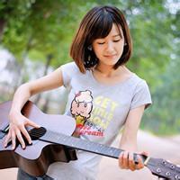 Fresh and artistic pictures of girls playing guitar