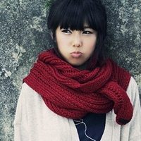 Beautiful pictures of girls with winter scarves and beautiful avatars