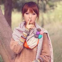 Avatar picture of beautiful girl wearing scarf in winter