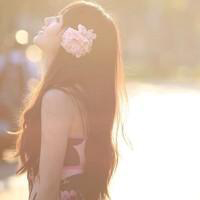 Nice, fresh and beautiful girl avatar with flower pictures