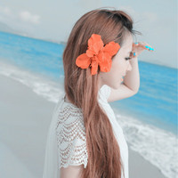 Nice, fresh and beautiful girl avatar with flower pictures