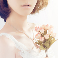 Nice, fresh and beautiful girl avatar with flower pictures