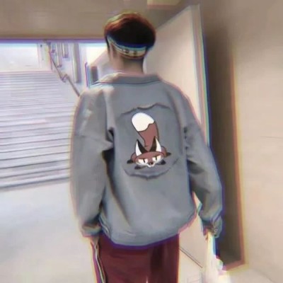 Wechat decadent boy back profile picture