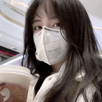 Real-life good-looking girls' avatar pictures wearing masks