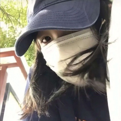 Real-life good-looking girls' avatar pictures wearing masks