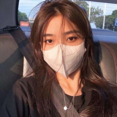 Real-life good-looking girls' avatar pictures wearing masks