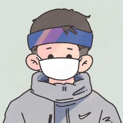 HD good-looking cartoon boy avatar picture wearing a mask