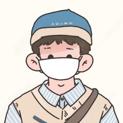 HD good-looking cartoon boy avatar picture wearing a mask