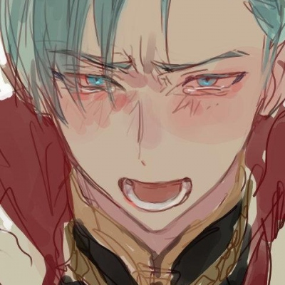 HD sad anime male head desperate crying picture avatar