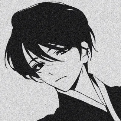 Avatar picture anime boy black and white super cool