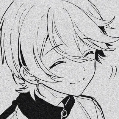 Avatar picture anime boy black and white super cool