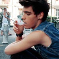 Pictures of real-life super domineering boys smoking cigarettes