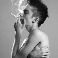 Pictures of real-life super domineering boys smoking cigarettes