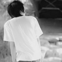 Real sad black and white avatar boy lonely back picture