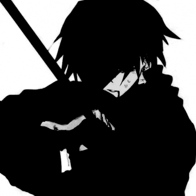 High-definition cool boy anime avatar cool black picture