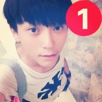 A complete collection of boys' avatar pictures with red number 1