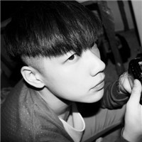 Black and white very sad boy's lovelorn WeChat avatar picture