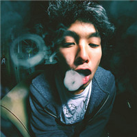 Picture of a decadent boy spitting smoke avatar