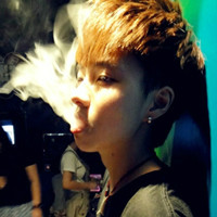 Picture of a decadent boy spitting smoke avatar