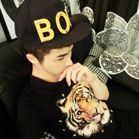 Fashionable QQ avatar pictures of handsome boys wearing hats