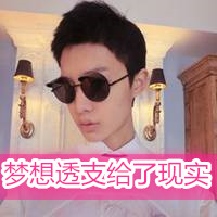 Handsome boy wearing sunglasses with words, super cool avatar and domineering picture